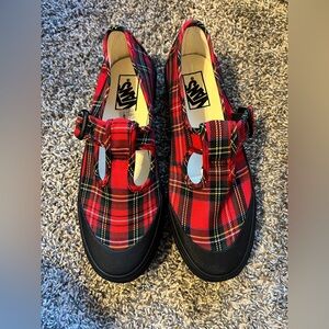 Vans Red Plaid Mary Jane